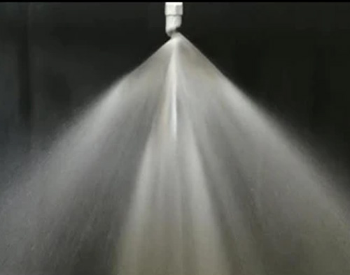 Atomization effects of different nozzles：Spiral spray nozzle