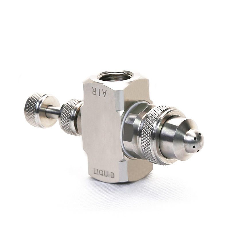 Adjustable Pressure-fed Wide Angle Air Atomizing Nozzle